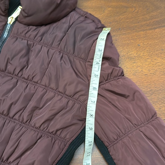 Calvin Klein women’s winter coat jacket zipper jacket maroon color red CK winter - Picture 14 of 16